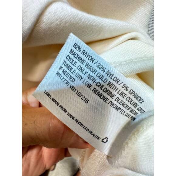 The Nines By Hatch Women’s Tank Dress Sleeveless Size XL Beige Stretch Back Zip - Picture 4 of 11